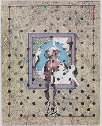 PERILOUS ORDER, 1989-97, transparent and opaque watercolor on hand-prepared wasli paper, 26 × 20 cm. Collection of Whitney Museum of American Art, New York. Courtesy the artist and Whitney Museum.