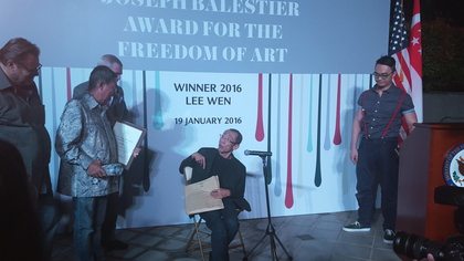 Singaporean Performance Artist Lee Wen Wins 2016 Joseph Balestier Award