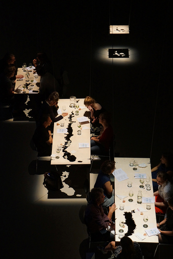 COOKING SECTIONS, Under the Sea There is A Hole, 2015, performative dinner. Courtesy the artists.