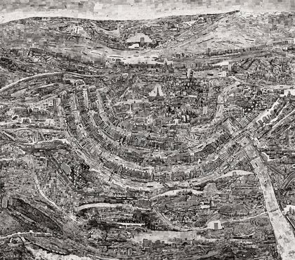 SOHEI NISHINO, Diorama Map, Amsterdam, 2014, lightjet print on Kodak Endura, 180 × 205 cm. Courtesy the artist, Bryce Wolkowitz Gallery and Michael Hoppen Gallery, London.