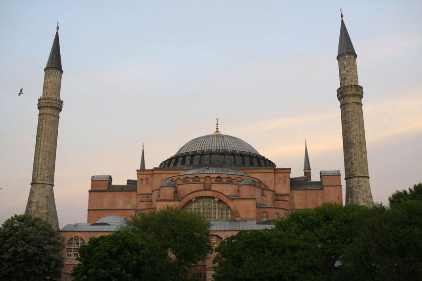 View of Aya Sofya (Hagia Sophia) from the upper floor of the Ebud Efendi Mansion, in Istanbul, where the Sharjah Biennial 13 exhibition “Bahar” opened on the weekend of May 13. All photos by HG Masters for ArtAsiaPacific.