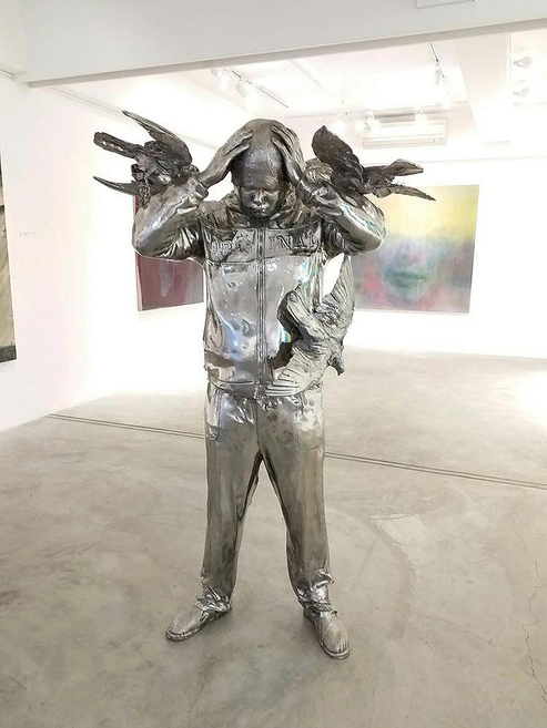 ZHANG DALI, Square No. 2, 2014, stainless steel, 163 × 102 × 68 cm. Courtesy Pékin Fine Arts, Hong Kong.