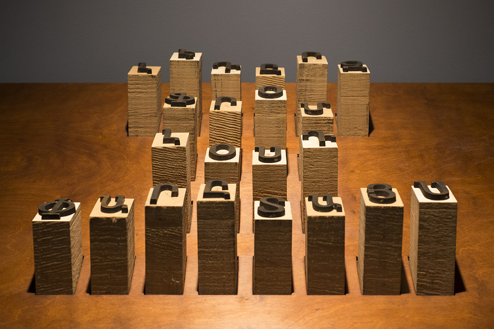 HERA BÜYÜKTAŞÇIYAN, Letters from Lost Paradise, 2015, mechanism, wood, bronze, 64 × 100 × 90 (front) / 115 cm (back). Courtesy Pera Museum.