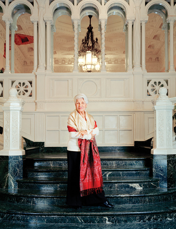 MONIR SHAHROUDY FARMANFARMAIAN. Photo by Curtis Hamilton. Courtesy Monir Museum, Tehran.