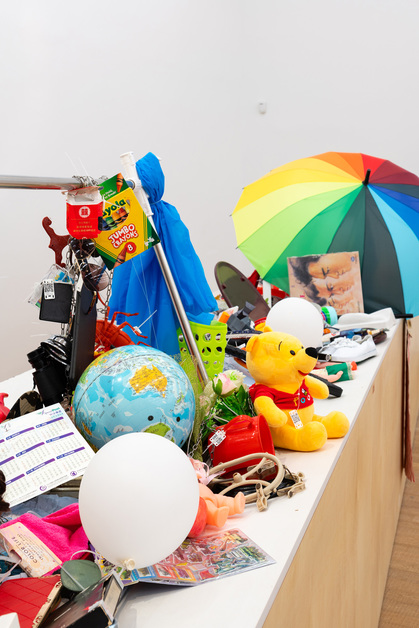 Installation view of LH02: PAK SHEUNG CHUEN, JAFFE.T, CATHY TSANG, GRACE GUT, SIUMOU CHOW’s Killing 3000, 2018, installation, archival materials, dimensions variable, at “Dismantling the Scaffold,” Tai Kwun Contemporary, Hong Kong, 2018.