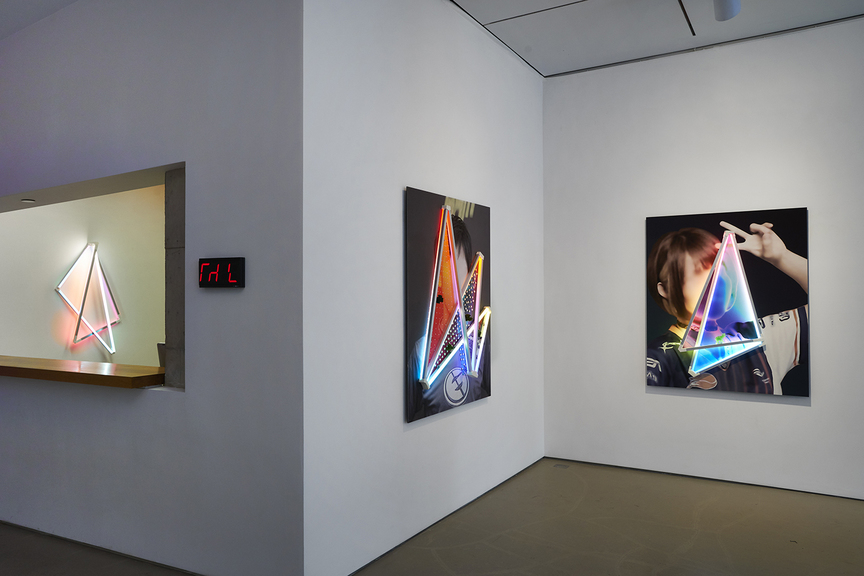 Installation view of JAMES CLAR’s “The World Never Ends,” at Jane Lombard Gallery, New York, 2018.