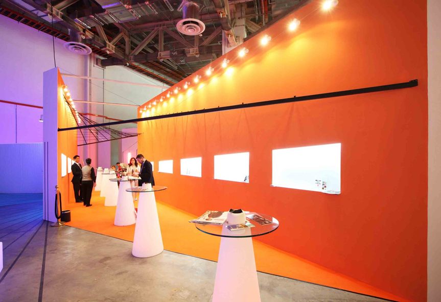 Installation view of Art Stage Singapore 2013’s VIP Lounge. Image via WY-TO Architects.