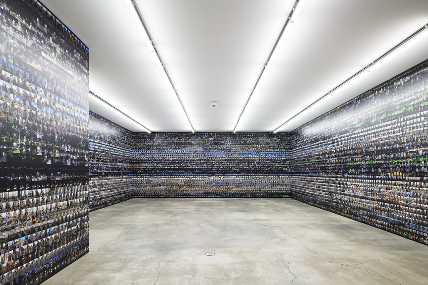 Installation view of KENRYOU GU’s “15972 sampling” at Sfera, Kyoto, for Kyotographie 2019. Copyright the artist.