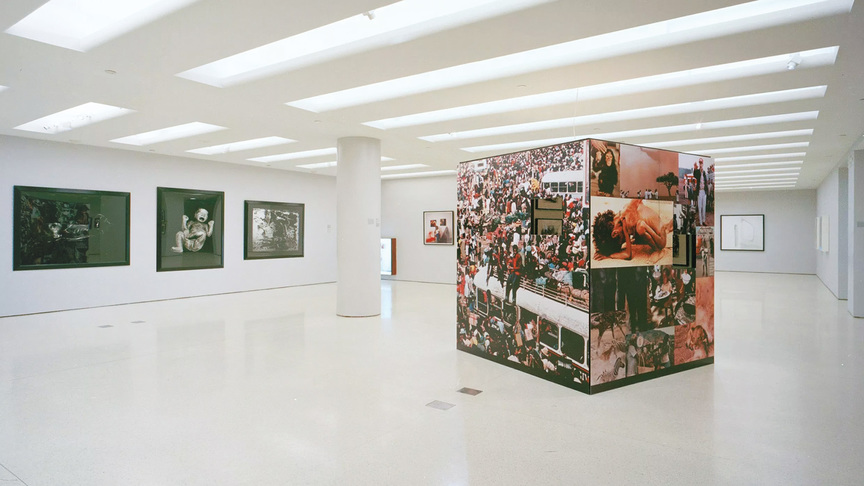 Installation view of “In/Sight: African Photographers, 1940 to the Present,” at the Solomon R. Guggenheim Museum, New York, 1996. Courtesy Solomon R. Guggenheim Museum, New York.