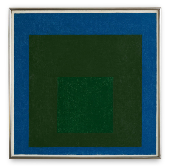 JOSEF ALBERS, Study for Homage to the Square: Late Silence, 1960, oil on board, 60.7 × 60.7 cm. Copyright the Josef and Anni Albers Foundation. Photo by Jon Etter. Courtesy the Josef and Anni Albers Foundation.