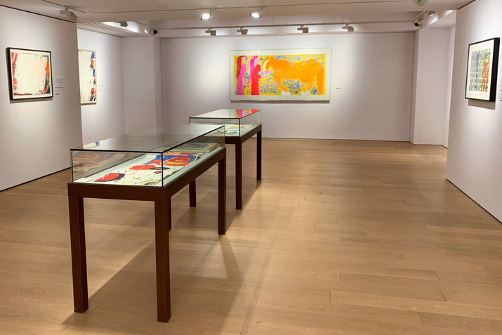 Installation view of WALASSE TING and SAM FRANCIS’s “Celebrating a Friendship,” at Alisan Fine Arts, Hong Kong, 2021.