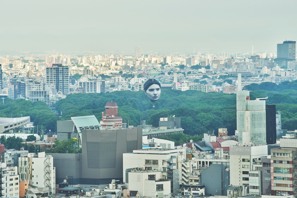 Gigantic Face Floated in the Tokyo Sky For Art Project