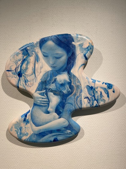 JAMES JEAN, Rescue, 2021, acrylic on shaped wood panel, 80 × 80 × 3.8 cm. Courtesy the artist and W Art Foundation.